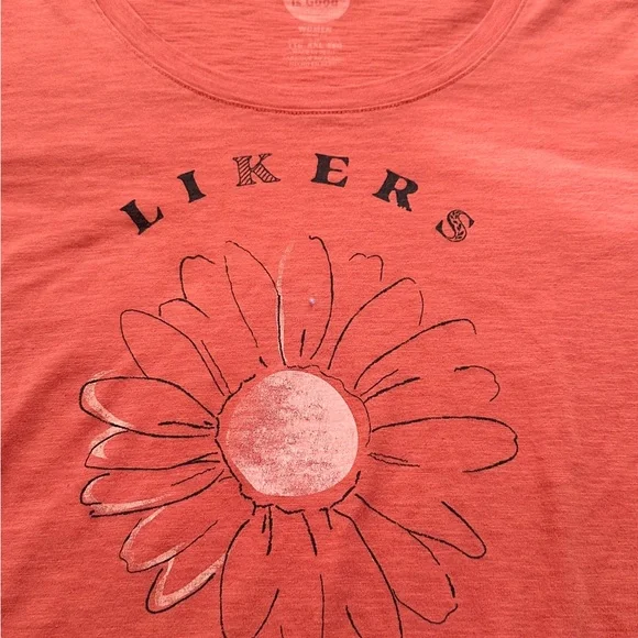 Orange Flower Long Sleeve Tee - Picture 4 of 5